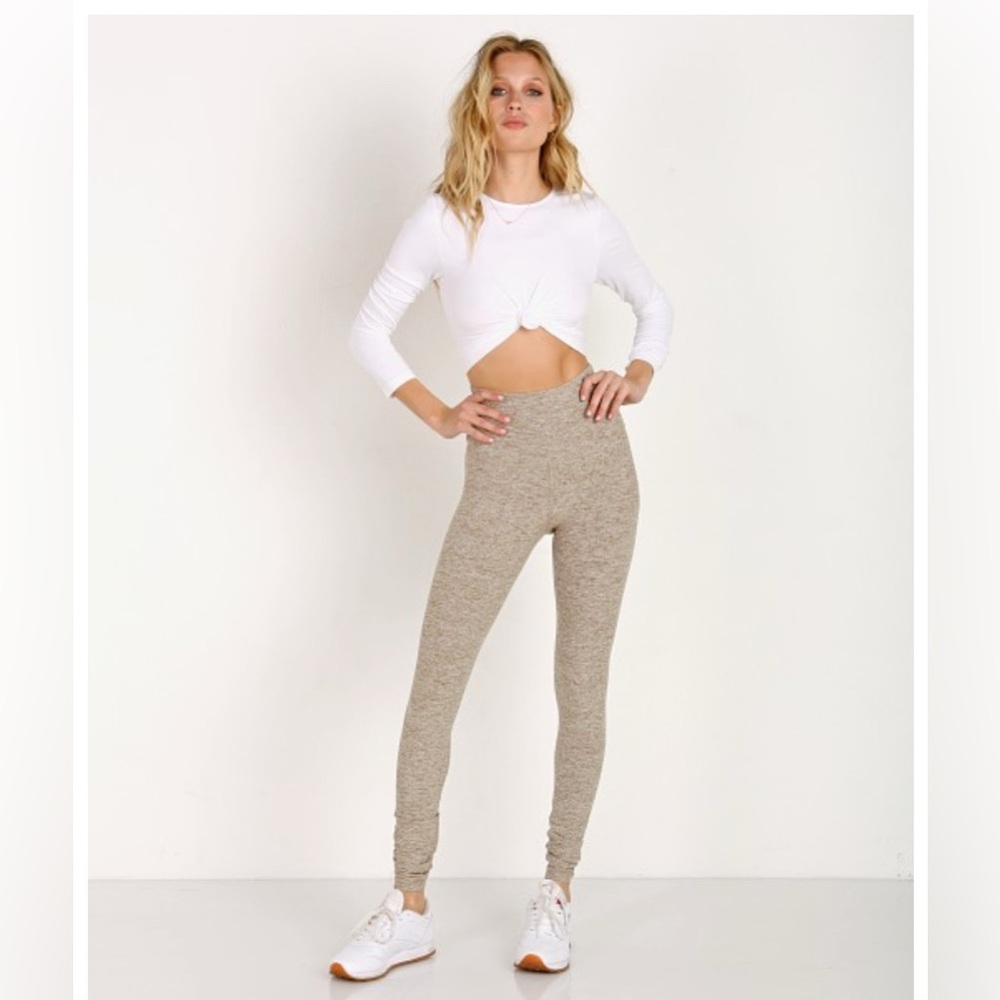 Beyond Yoga Spacedye Take Me Higher Long Legging White/Timber. Size M